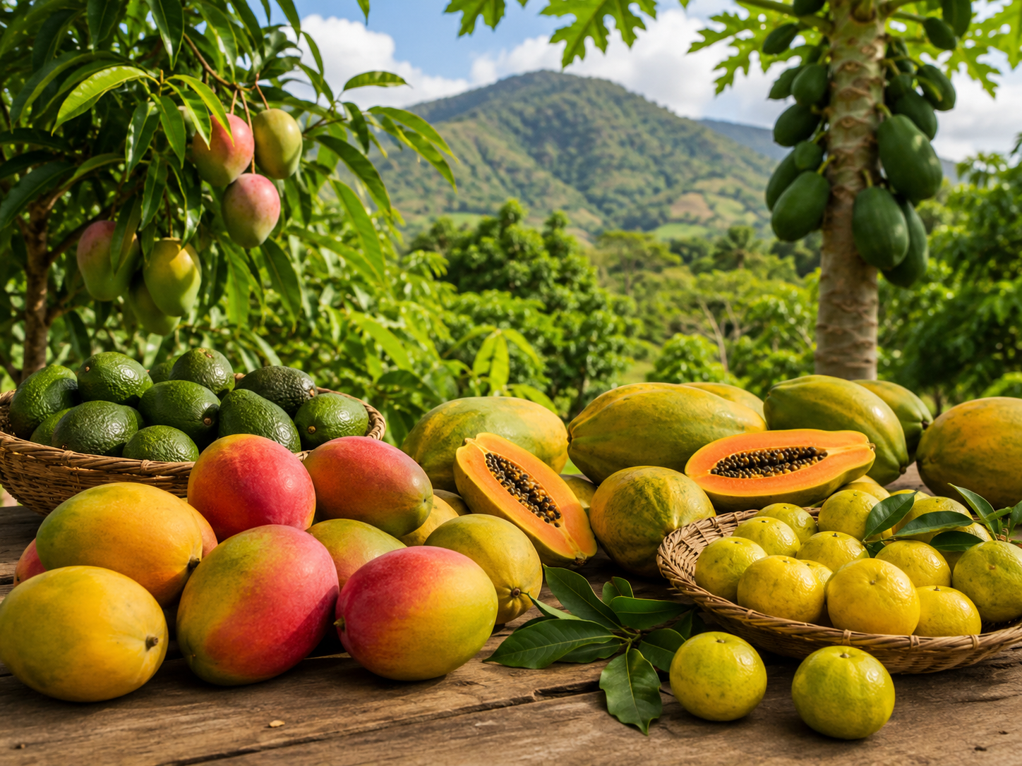 Mangoes, Papaya & Avocados